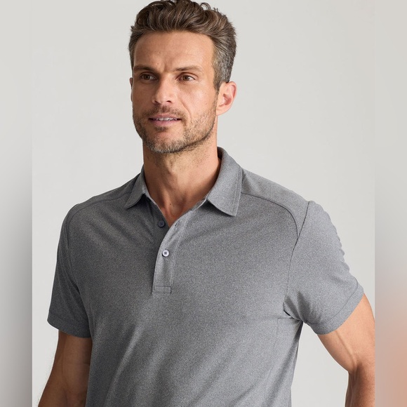 UNTUCKit Men's Gray Performance Polo Shirt Size Medium - Picture 2 of 10